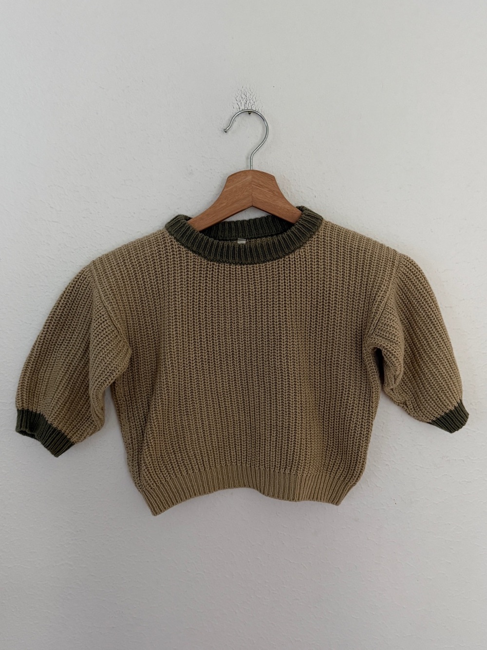 Wild Wawa Knit Sweater - Khaki and Olive Green